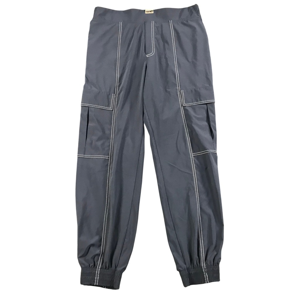 Athleta Chelsea Utility Jogger Pants Navy Blue Contrast Stitch Cargo Womens 10